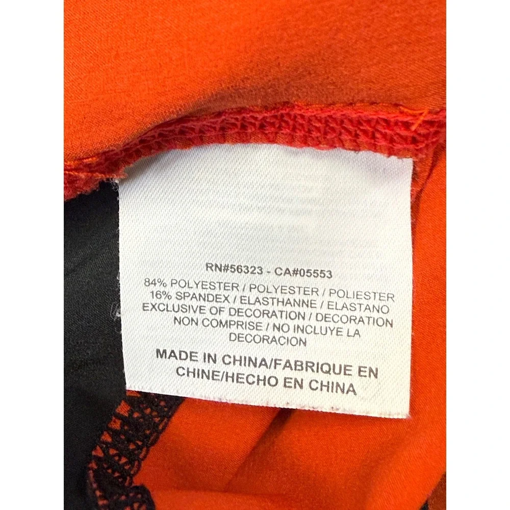 Distressed Nike 6.0 Mens Orange Black Colorblock Board Shorts Size 34 Cargo